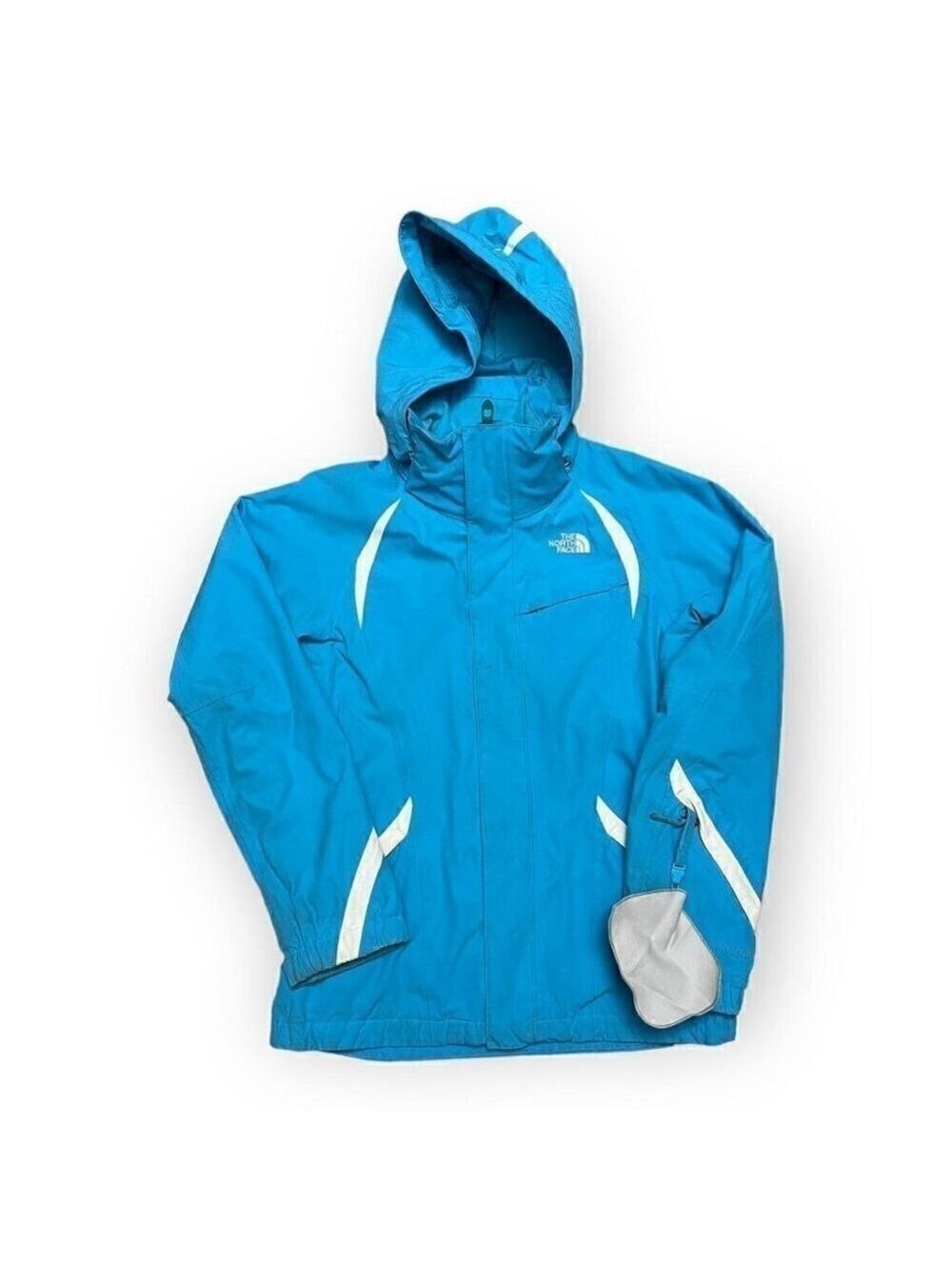 The North Face HyVent Turquoise Water Resistant Rain Ski Jacket - XS